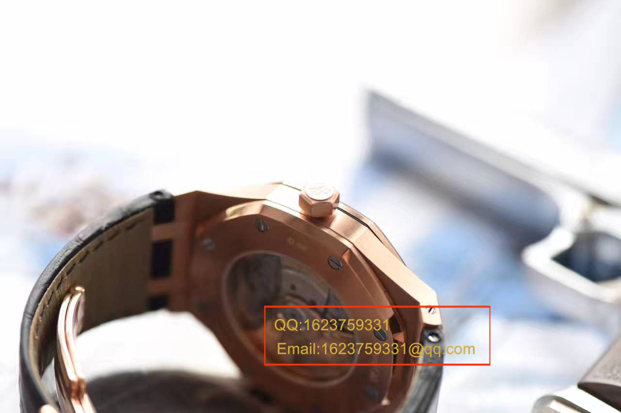 【JF厂1:1复刻高仿手表】爱彼皇家橡树系列15400OR.OO.D002CR.01腕表《真皮表带款》 / AP015