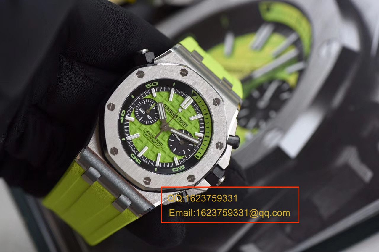 【JF厂一比一复刻高仿手表】爱彼皇家橡树离岸型系列26703ST.OO.A038CA.01《青苹果》男士机械手表 / AP026