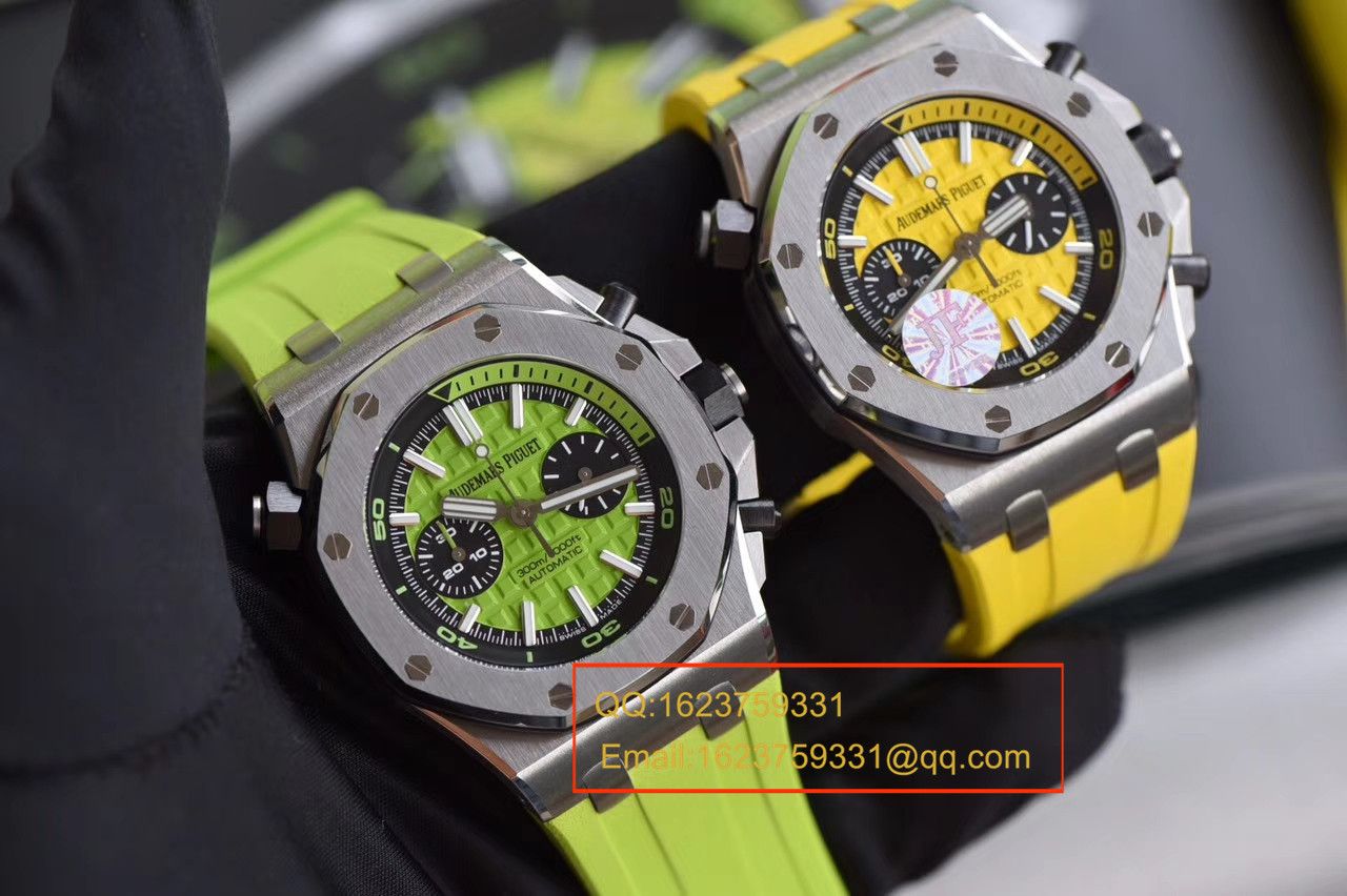 【JF厂一比一复刻高仿手表】爱彼皇家橡树离岸型系列26703ST.OO.A038CA.01《青苹果》男士机械手表 / AP026