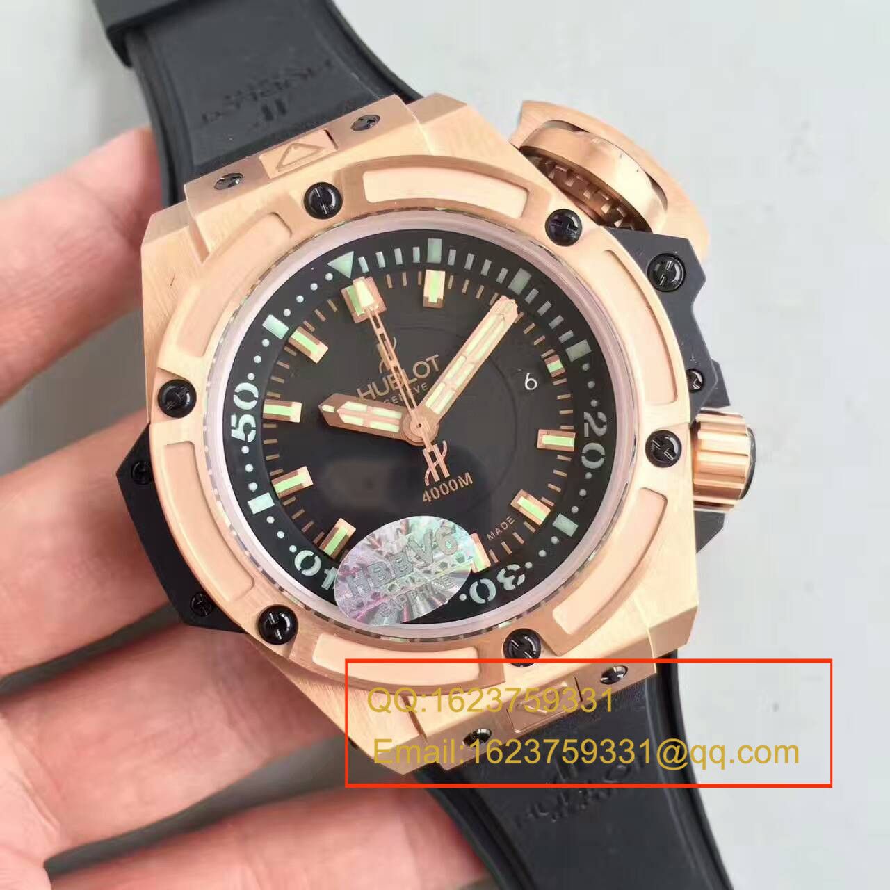 【HBBV6厂1:1顶级复刻手表】宇舶王者至尊系列4000M潜水王超级大怪兽731.OX.1170.RX腕表 / YP001