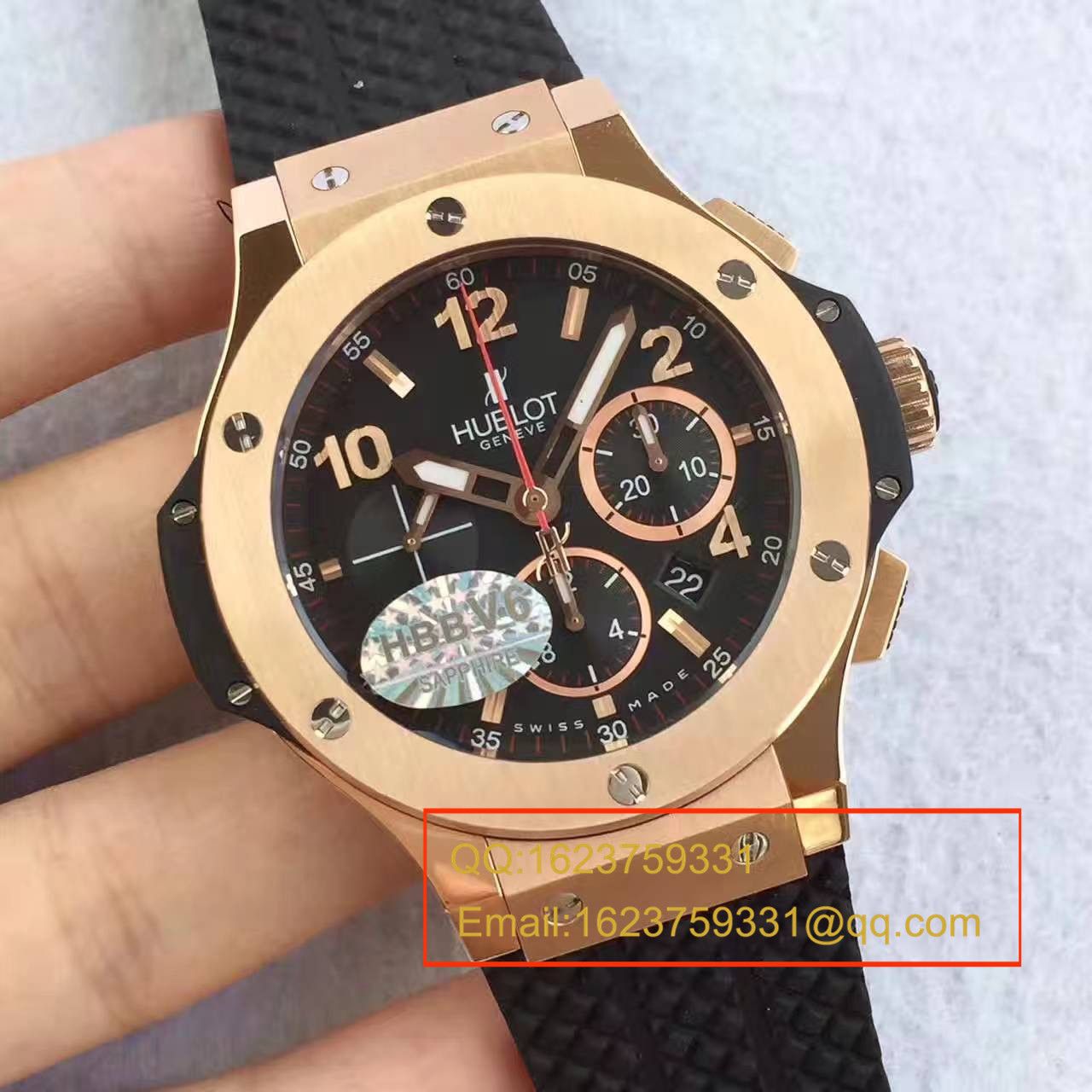 【V6厂一比一精仿手表】宇舶HUBLOT系列301.PX.130.RX腕表 / YB030