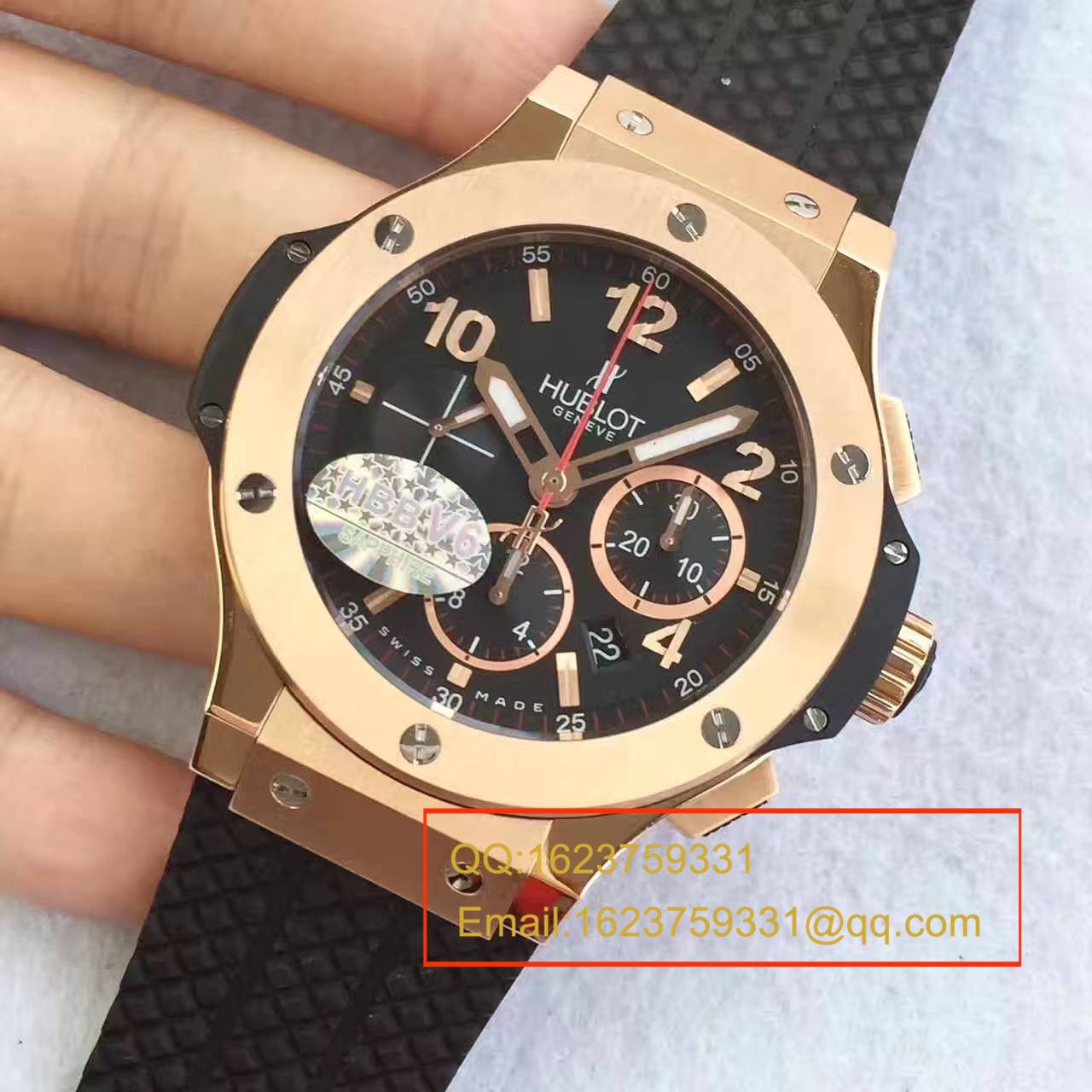 【V6厂一比一精仿手表】宇舶HUBLOT系列301.PX.130.RX腕表 / YB030