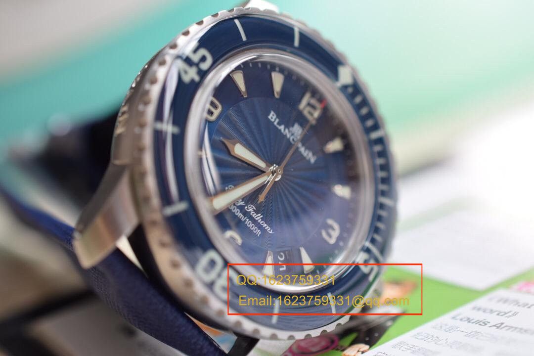 【N厂出品】复刻高仿 宝珀blancpain 五十噚超薄机芯系列 5015D-1140-52B 自动机械男表 / BP006