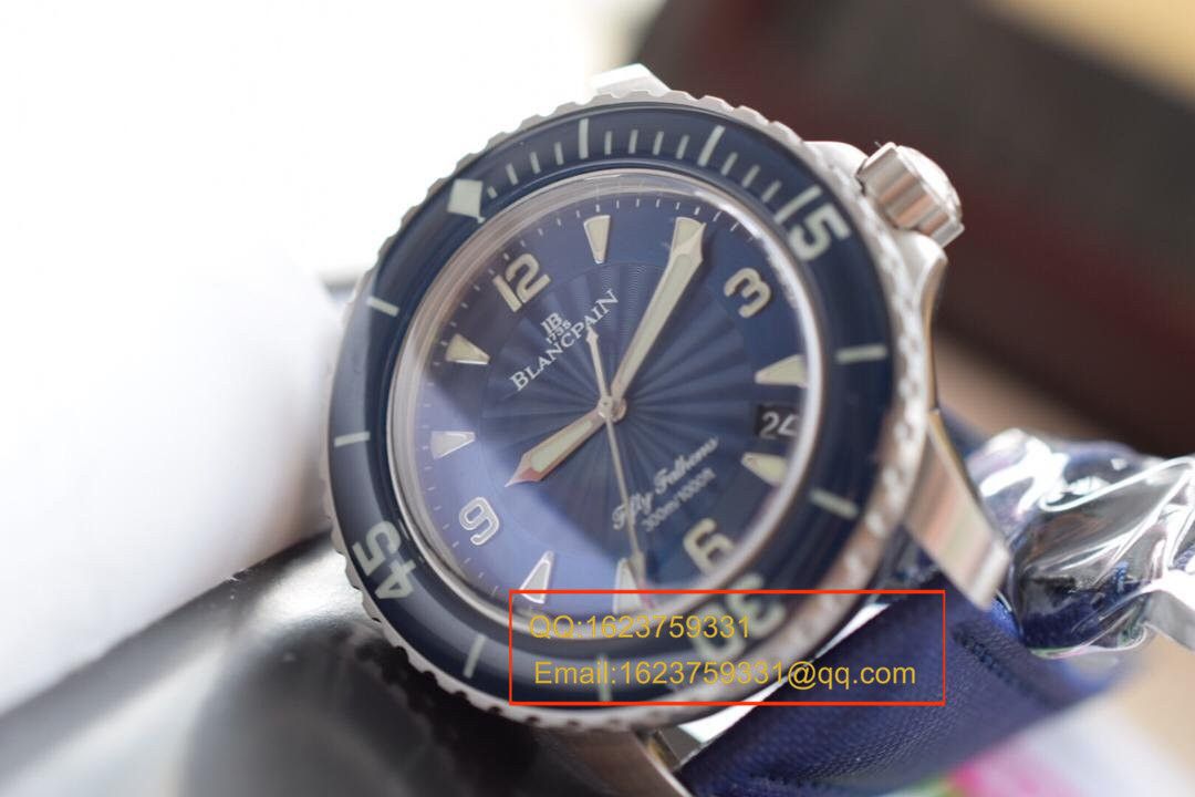 【N厂出品】复刻高仿 宝珀blancpain 五十噚超薄机芯系列 5015D-1140-52B 自动机械男表 / BP006