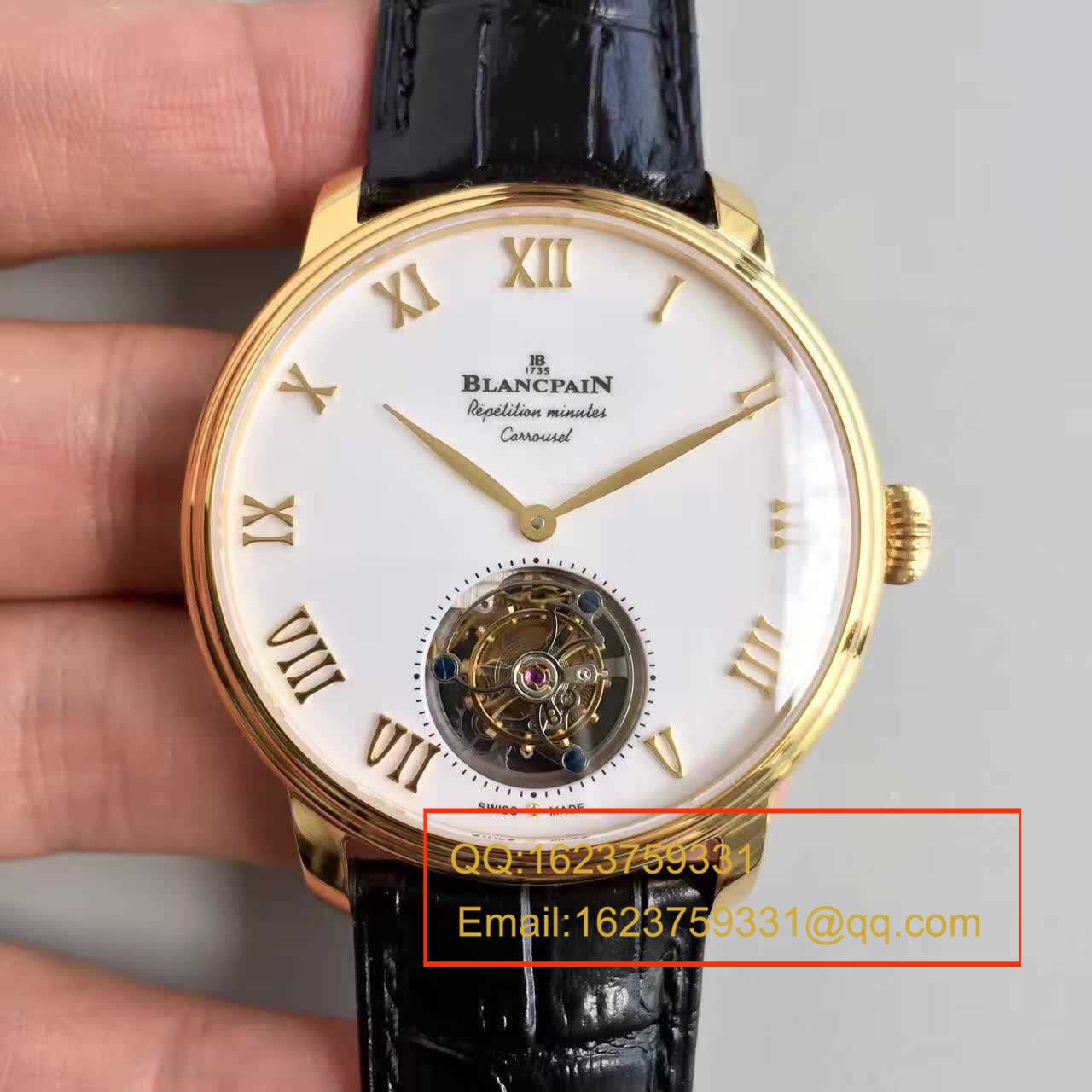 【LH厂超A1:1精仿高手表】宝珀巨匠系列布拉苏斯系列 春宫陀飞轮00232-3631-55B腕表 / BP016