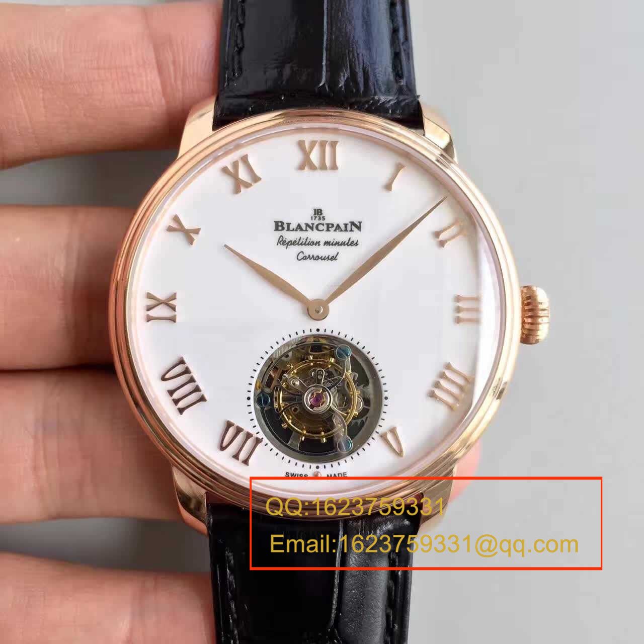 【LH厂超A1:1精仿高手表】宝珀巨匠系列布拉苏斯系列 春宫陀飞轮00232-3631-55B腕表 / BP016