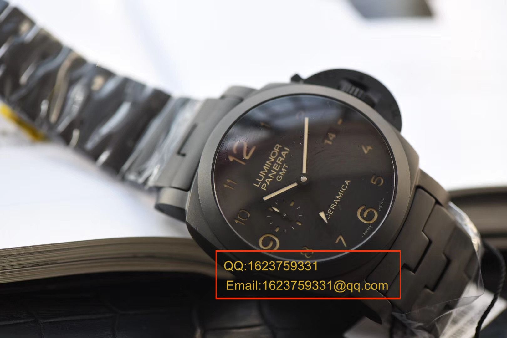 【视频评测VS一比一超A高仿手表】沛纳海LUMINOR 1950系列PAM00438全陶瓷腕表 / VSBFPAM00438