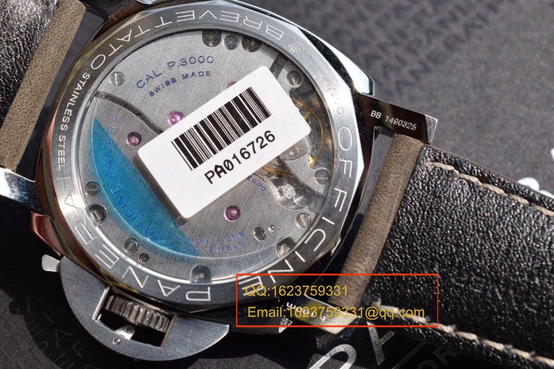 【实拍图鉴赏】SF厂超A高精仿手表之沛纳海灰面PAM00605男表 / PAMAH00605