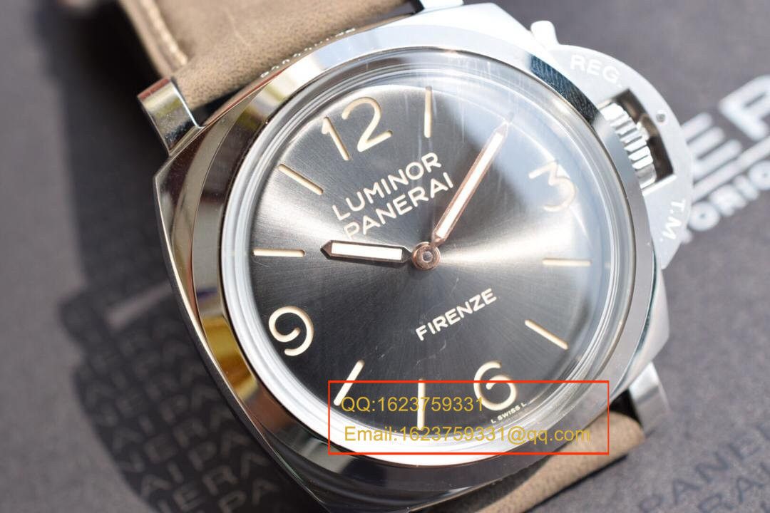 【实拍图鉴赏】SF厂超A高精仿手表之沛纳海灰面PAM00605男表 / PAMAH00605