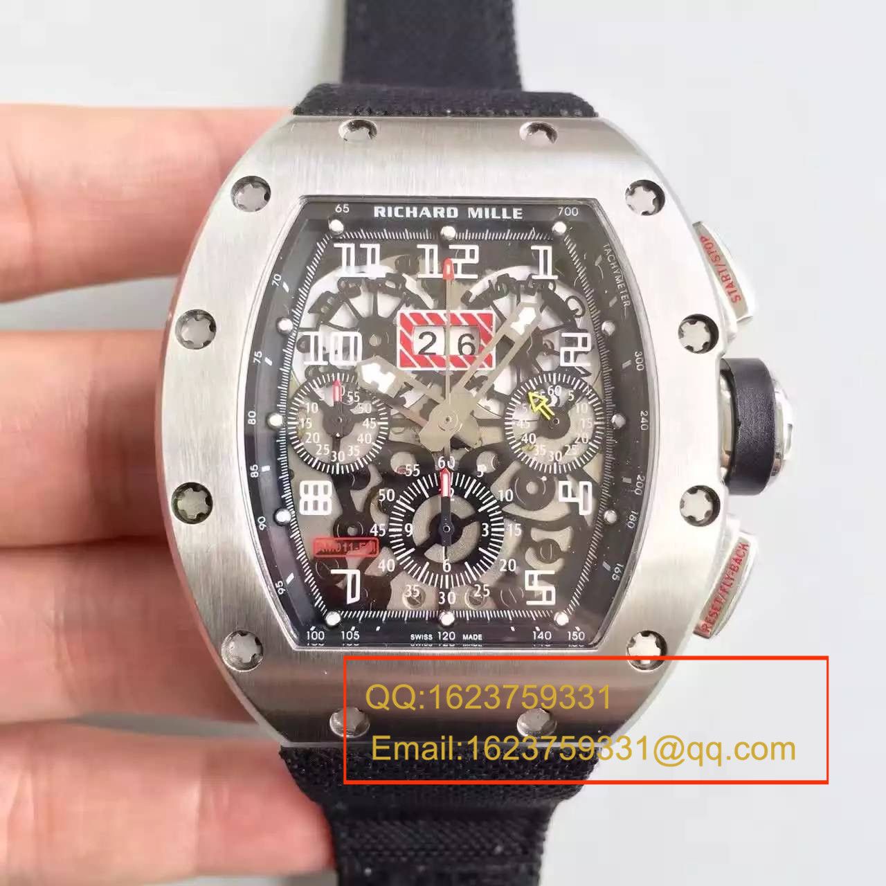 【RM一比一超A精仿手表】理查德.米勒男士系列高RM 011 FLYBACK CHRONOGRAPH腕表 / RM 011 FLYBACK