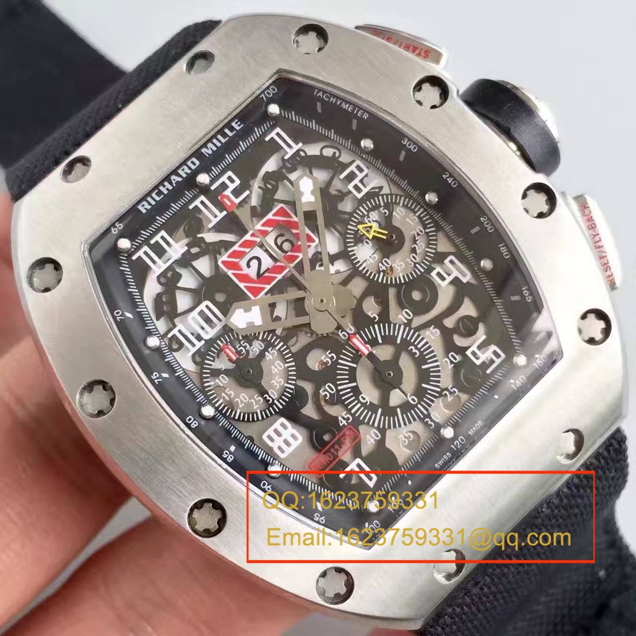 【RM一比一超A精仿手表】理查德.米勒男士系列高RM 011 FLYBACK CHRONOGRAPH腕表 / RM 011 FLYBACK