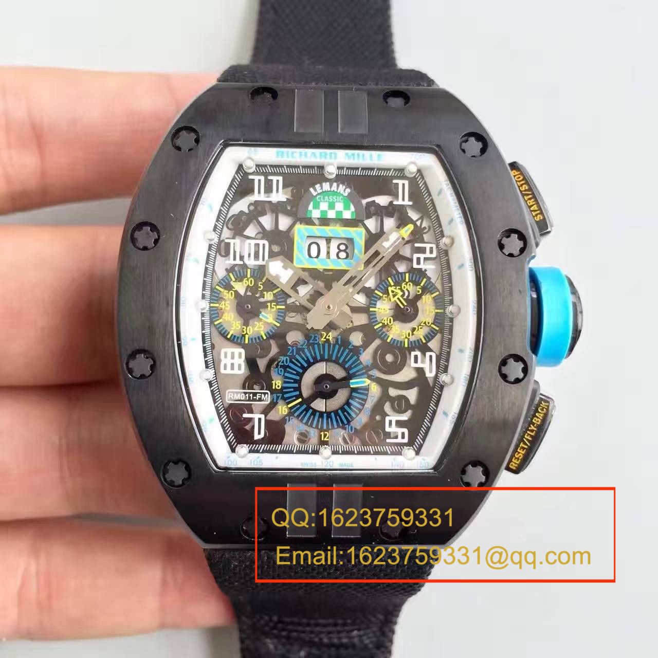 【RM一比一超A精仿手表】理查德.米勒男士系列高RM 011 FLYBACK CHRONOGRAPH腕表 / RM 011 FLYBACK