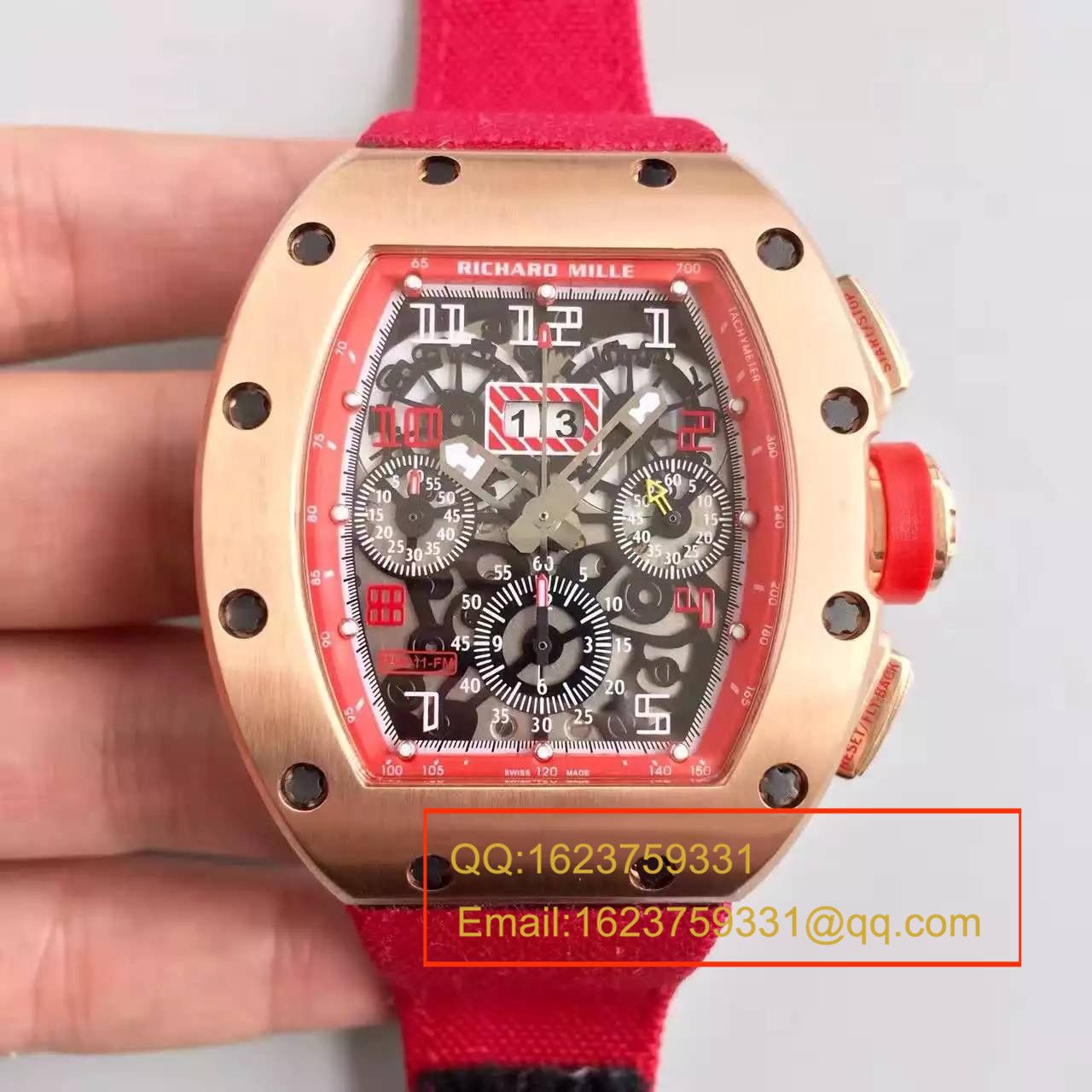 【RM一比一超A精仿手表】理查德.米勒男士系列高RM 011 FLYBACK CHRONOGRAPH腕表 / RM 011 FLYBACK