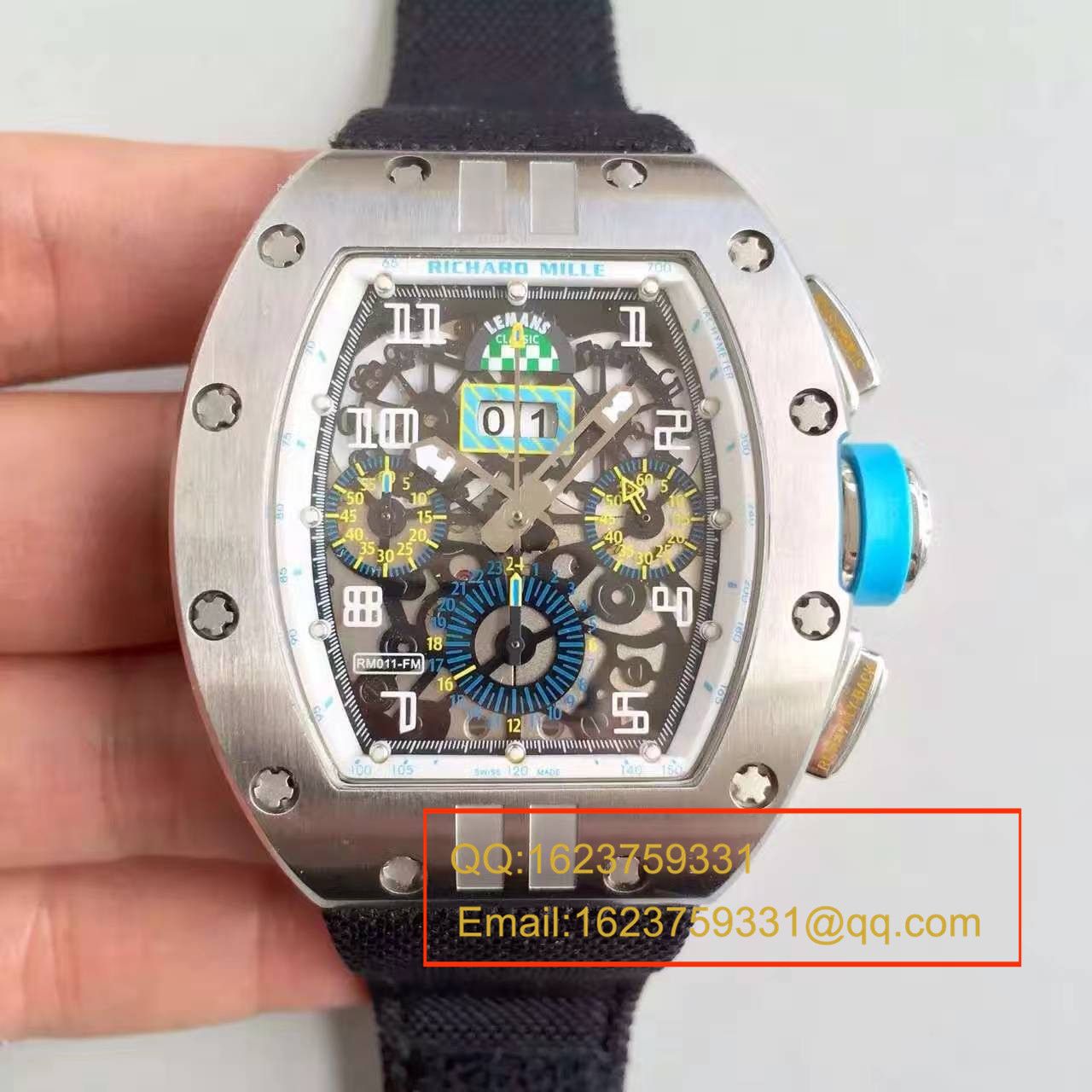 【RM一比一超A精仿手表】理查德.米勒男士系列高RM 011 FLYBACK CHRONOGRAPH腕表 / RM 011 FLYBACK