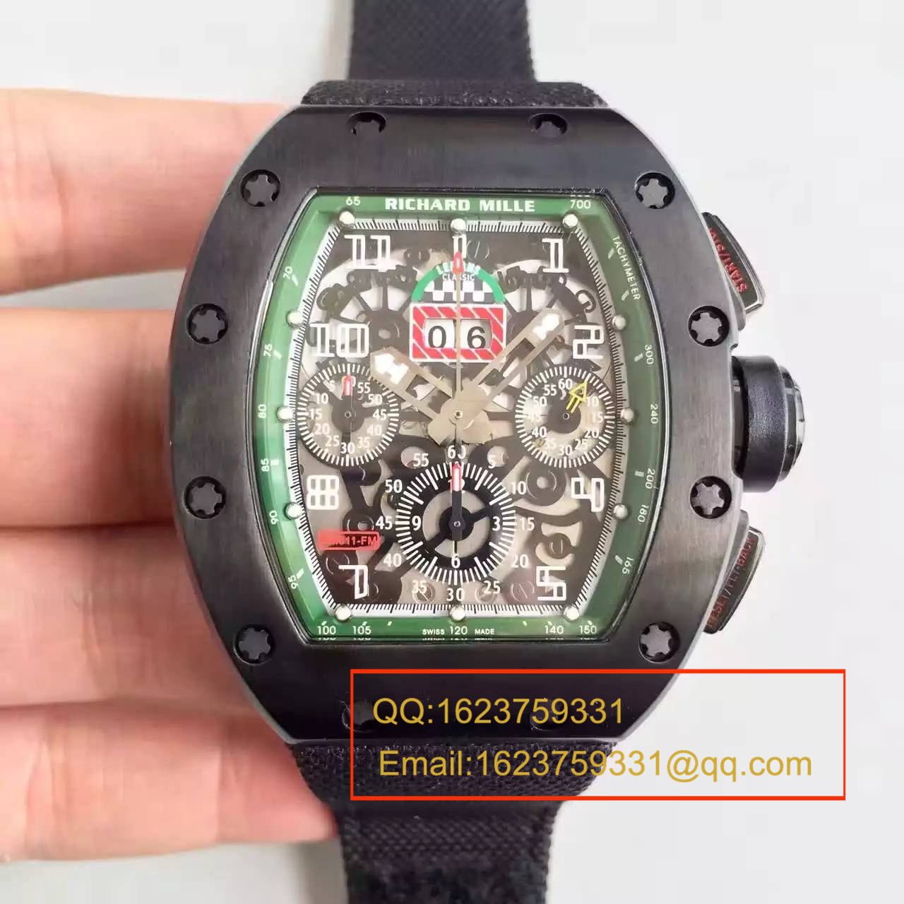 【RM一比一超A精仿手表】理查德.米勒男士系列高RM 011 FLYBACK CHRONOGRAPH腕表 / RM 011 FLYBACK