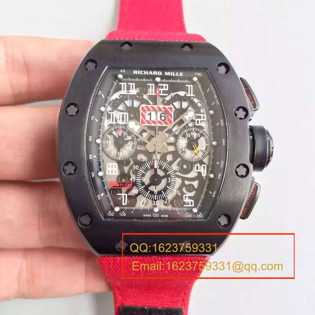 【RM一比一超A精仿手表】理查德.米勒男士系列高RM 011 FLYBACK CHRONOGRAPH腕表 / RM 011 FLYBACK