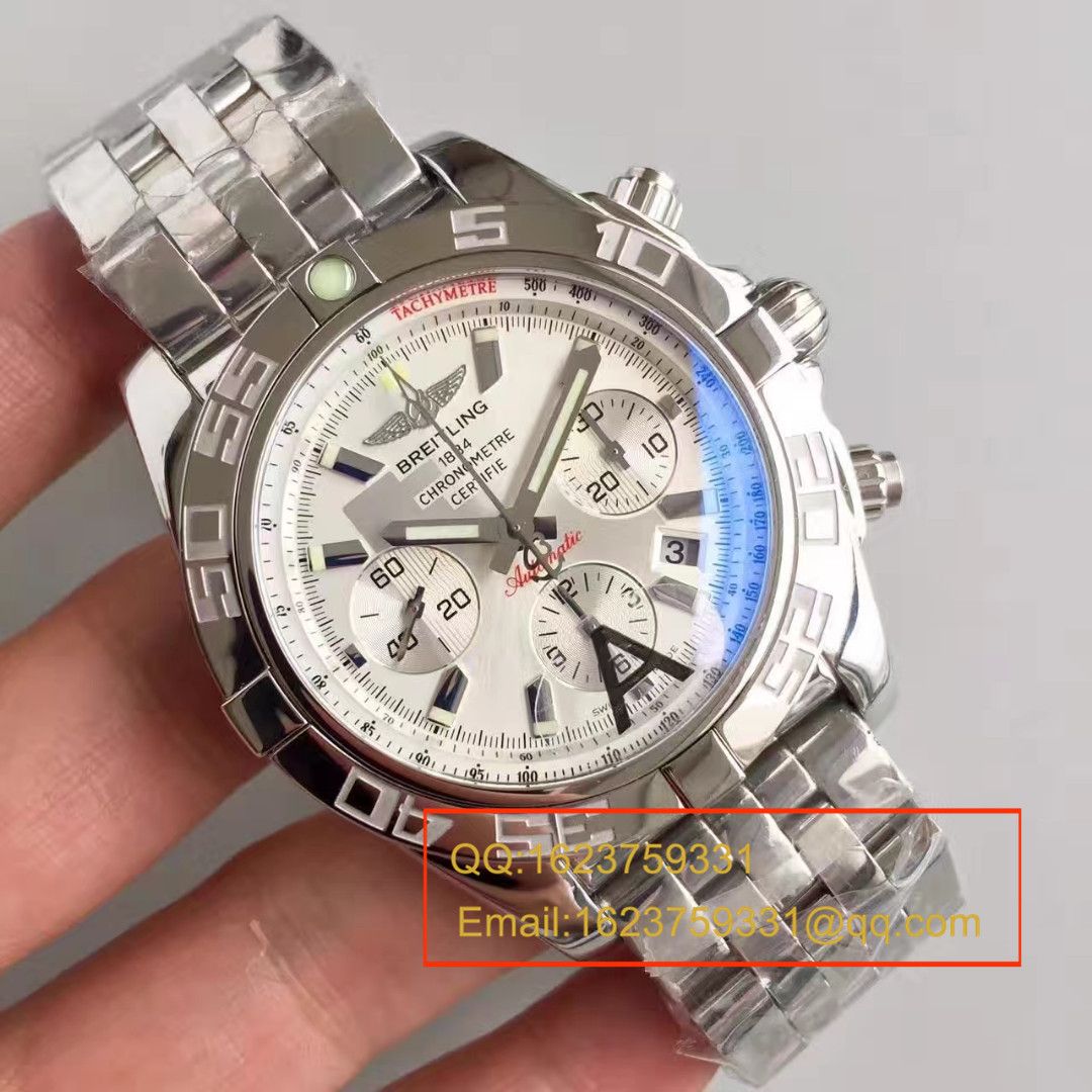 【JF厂1:1超A复刻手表】百年灵机械计时高仿AB011012/G684(Barenia精钢表带)腕表 / BL004