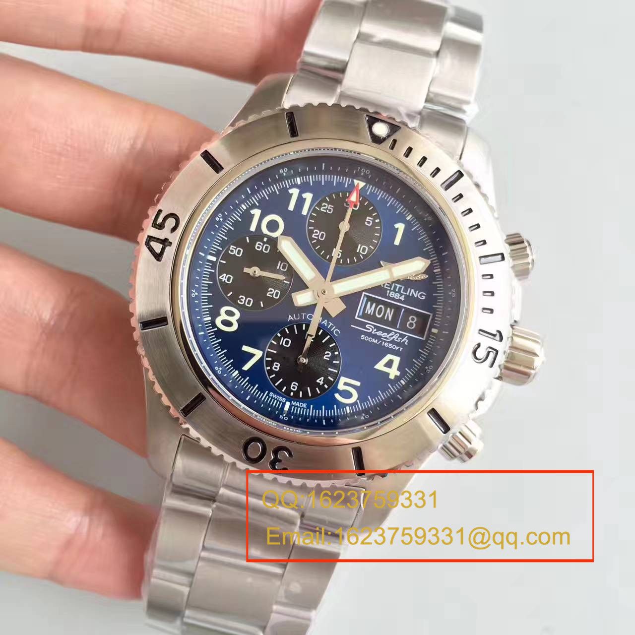 【GF一比一超A高精仿手表】百年灵超级海洋系列A13341C3/C893/200S/A20DSA.2钢鱼计时腕表 / BL071