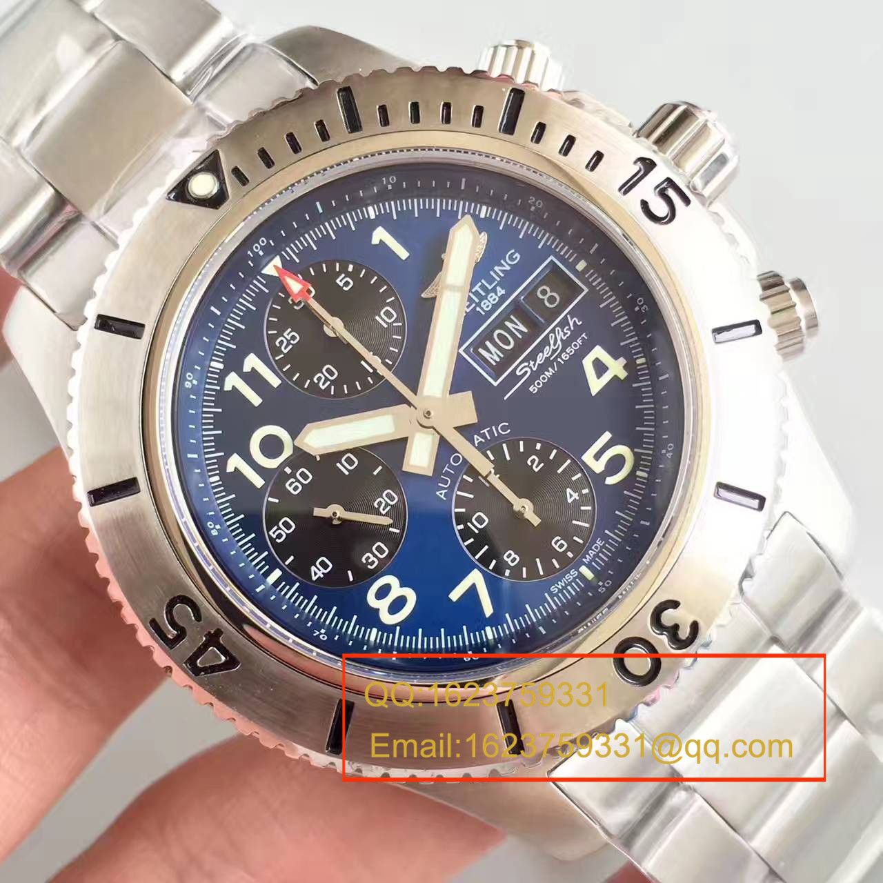 【GF一比一超A高精仿手表】百年灵超级海洋系列A13341C3/C893/200S/A20DSA.2钢鱼计时腕表 / BL071