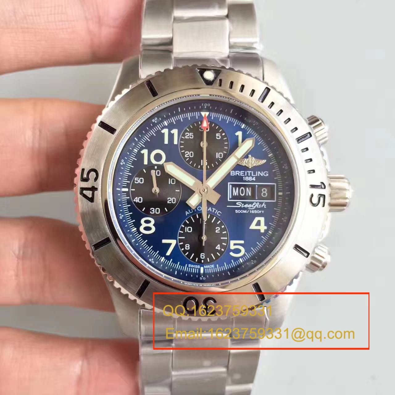 【GF一比一超A高精仿手表】百年灵超级海洋系列A13341C3/C893/200S/A20DSA.2钢鱼计时腕表 / BL071