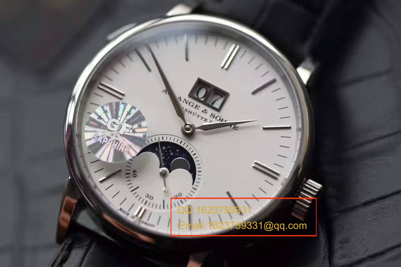 【实拍图鉴赏】GF一比一精高仿手表之朗格萨克森系列384.026、384.032男表 / LS010