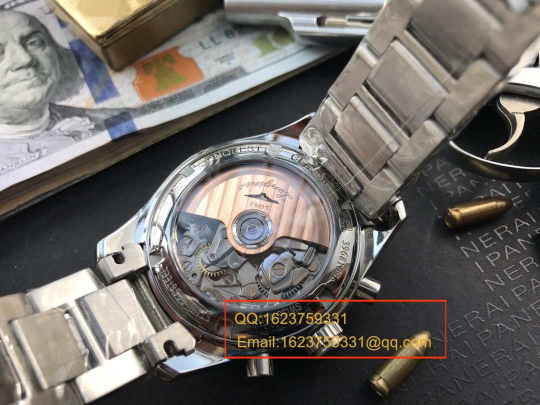 【视频评测YL厂1:1超A高精仿手表】浪琴康铂系列月相腕表L2.798.4.72.6 