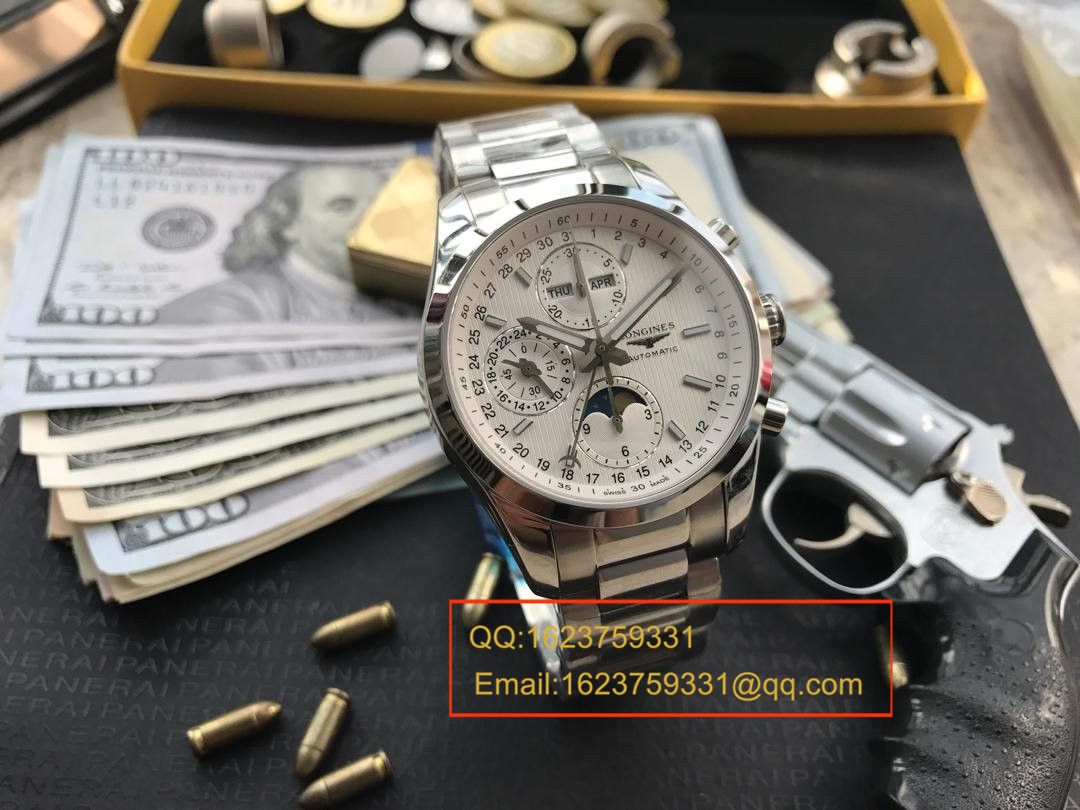 【视频评测YL厂1:1超A高精仿手表】浪琴康铂系列月相腕表L2.798.4.72.6 