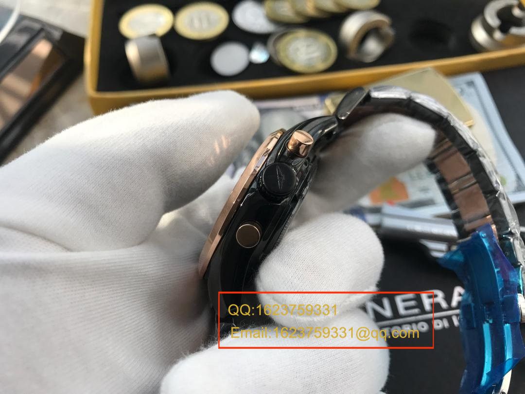 【视频评测YL厂一比一超A高仿手表】浪琴康铂旗舰版黑面间金版男表 