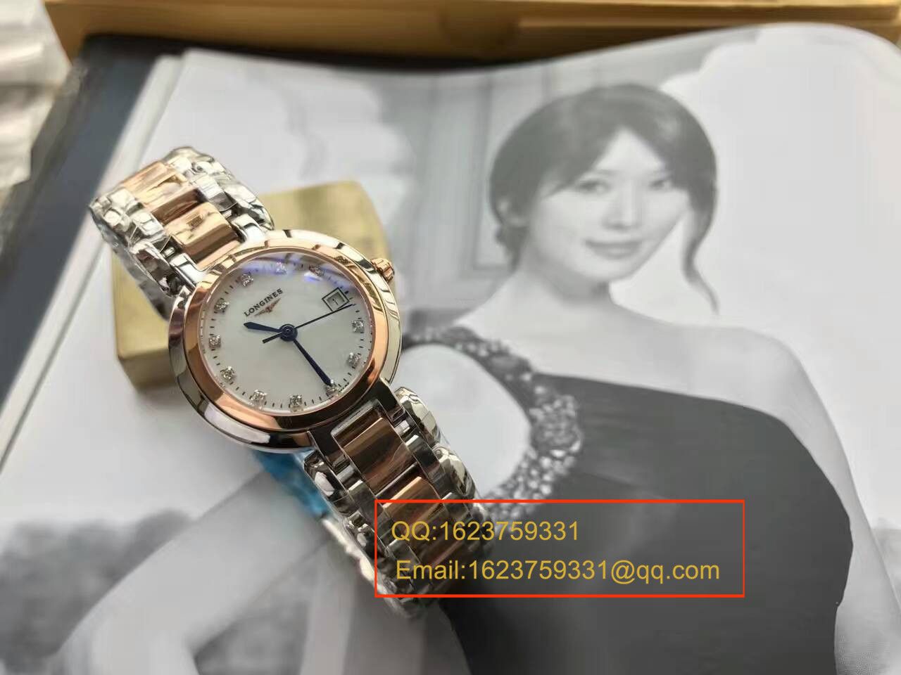 【KZ台湾厂一比一高精仿手表】浪琴优雅 PRIMALUNA心月系列L8.109.5.87.6腕表 / L046