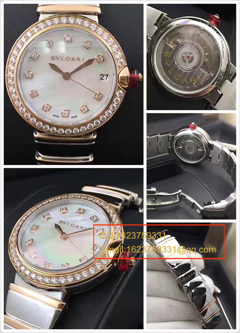 【BV厂一比一超A精高仿手表】宝格丽LVCEA系列102198 LU33WSPGSPGD/11女士腕表 / BG017