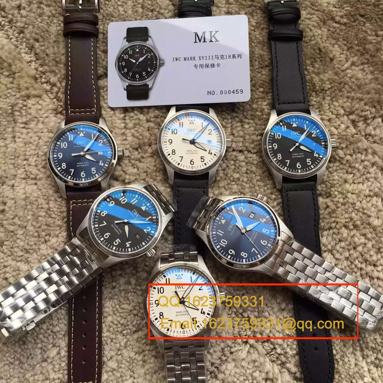 【MK1:1复刻高仿手表】万国飞行员马克十八飞行员腕表系列IW327002腕表《精钢表带款》 / WG244