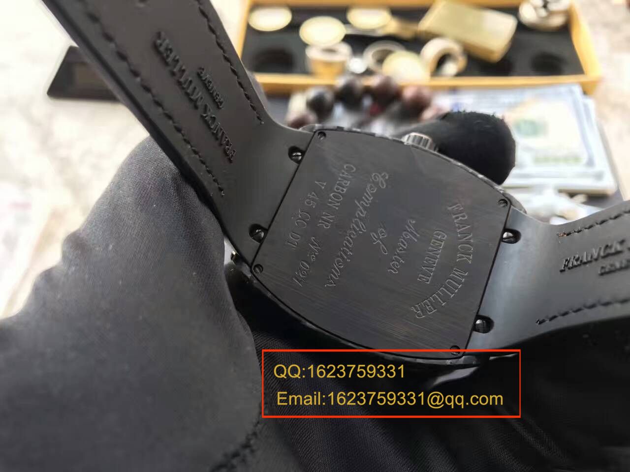 【LE1:1顶级复刻高仿手表】法穆兰VANGUARD系列V45 SC DT BLACK PXL黑面腕表 / 法穆兰CAFL05