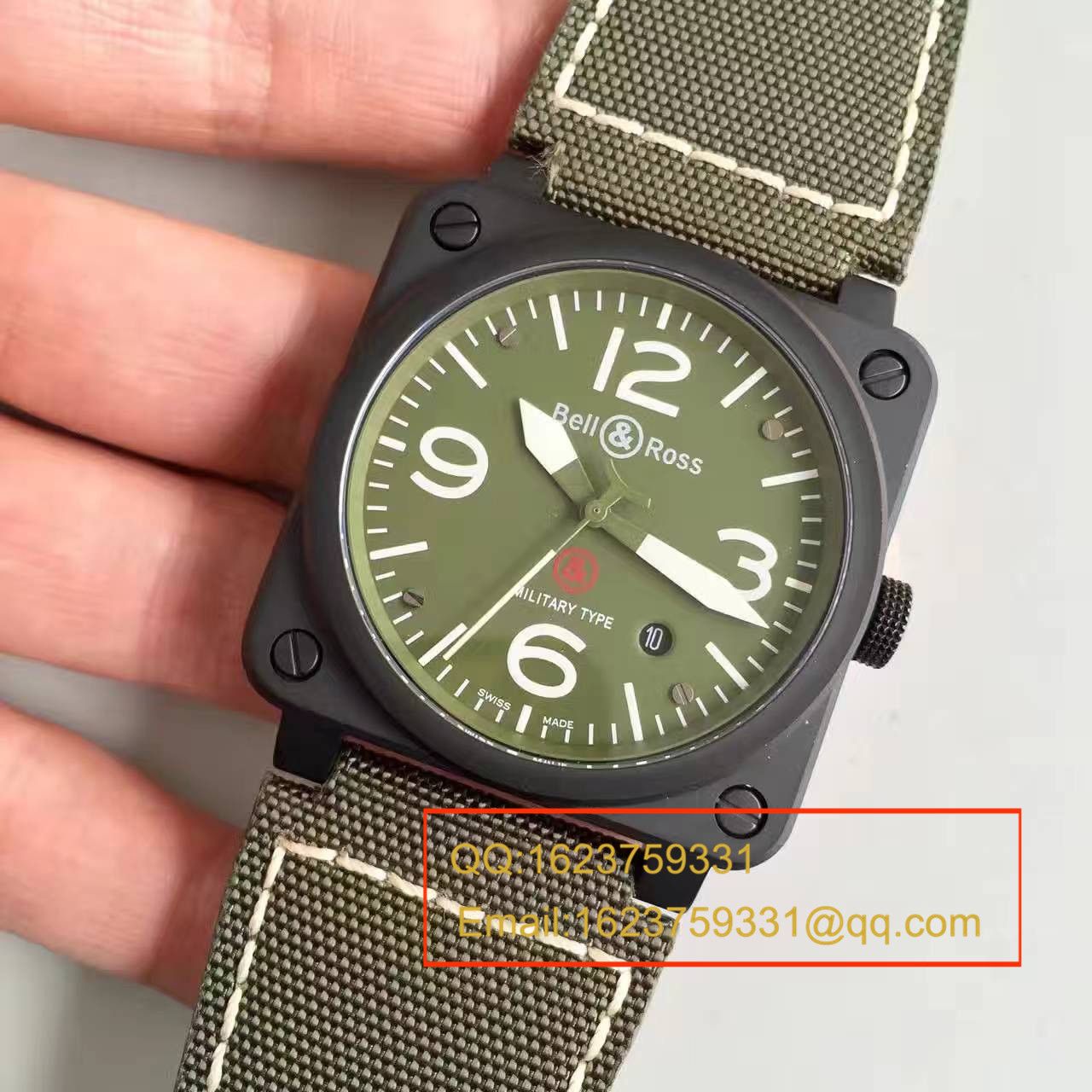 【BR厂顶级复刻高仿手表】柏莱士AVIATION系列BR 03-92 Military Carbon腕表 / BLS007