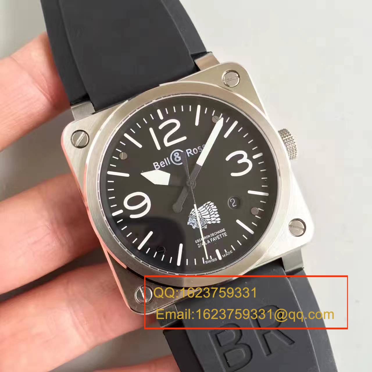 【BR一比一精高仿手表】柏莱仕美军指定军表品牌印地安人头像 专属特别版腕表 BR03-92 / BLS013