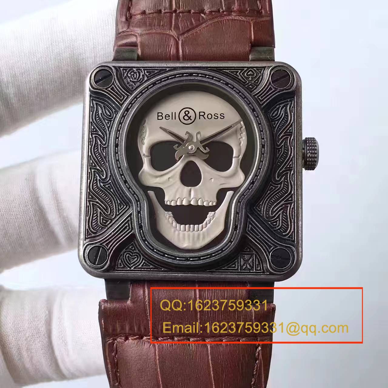 【UK厂一比一超A高仿手表】柏莱士AVIATION系列BR 01 BURNING SKULL腕表 / BL014