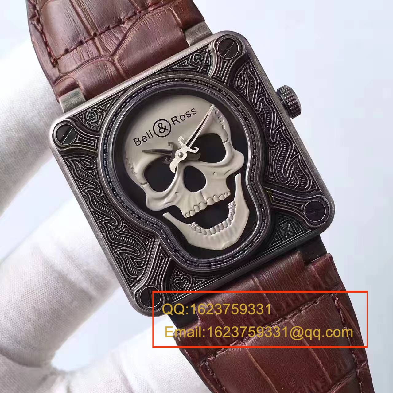 【UK厂一比一超A高仿手表】柏莱士AVIATION系列BR 01 BURNING SKULL腕表 / BL014