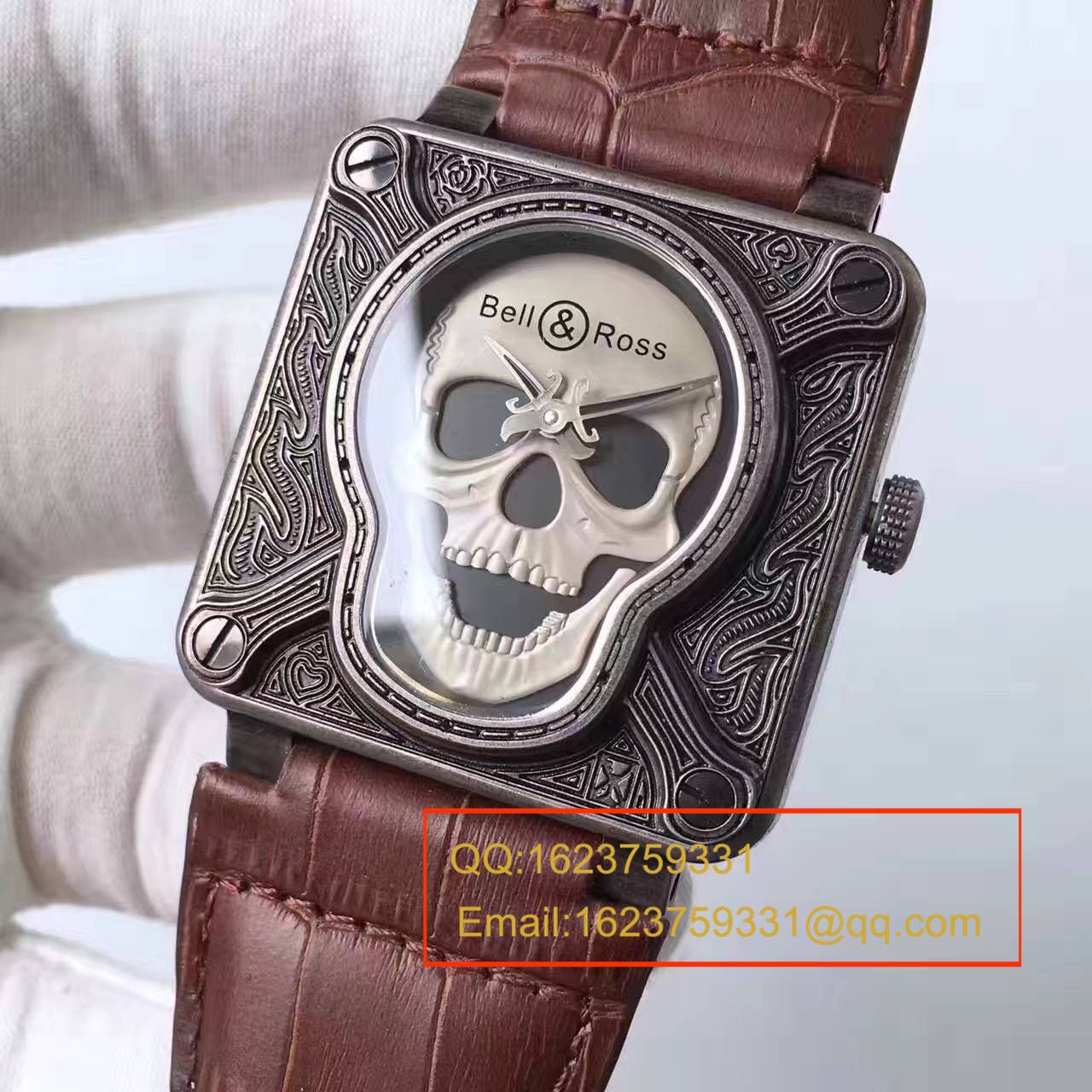 【UK厂一比一超A高仿手表】柏莱士AVIATION系列BR 01 BURNING SKULL腕表 / BL014