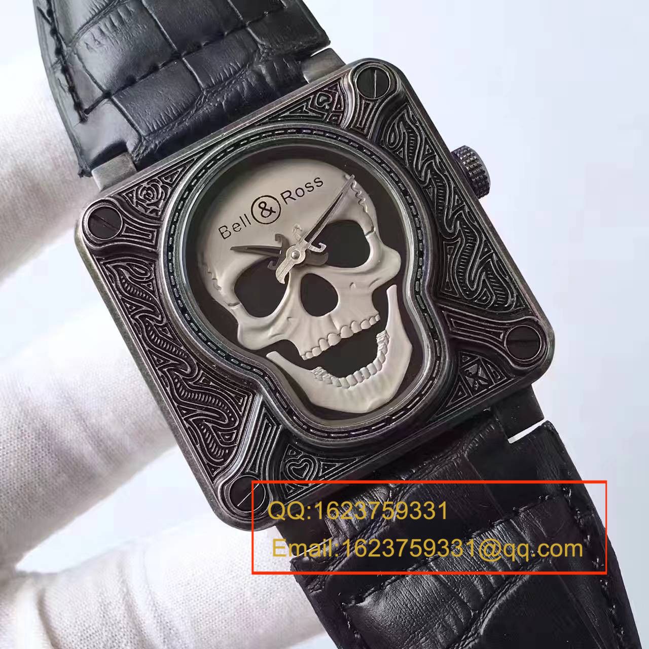 【UK厂一比一超A高仿手表】柏莱士AVIATION系列BR 01 BURNING SKULL腕表 / BL014