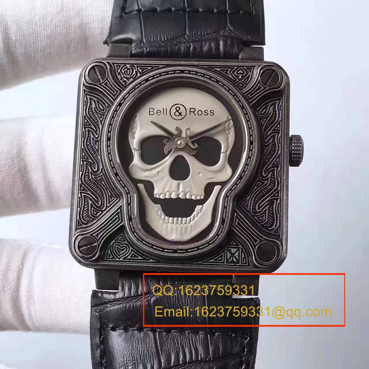 【UK厂一比一超A高仿手表】柏莱士AVIATION系列BR 01 BURNING SKULL腕表 / BL014