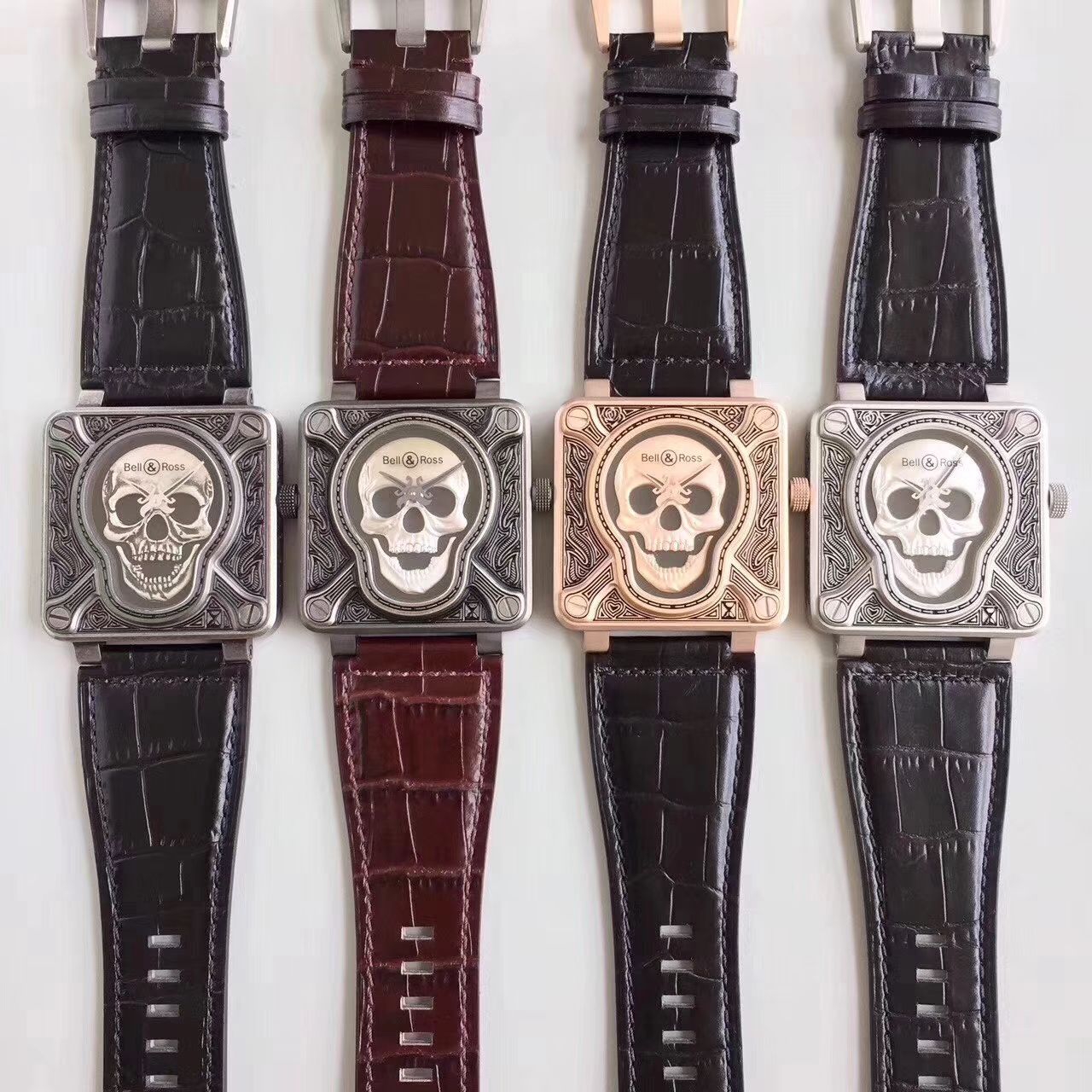 【UK厂一比一超A高仿手表】柏莱士AVIATION系列BR 01 BURNING SKULL腕表 / BL014