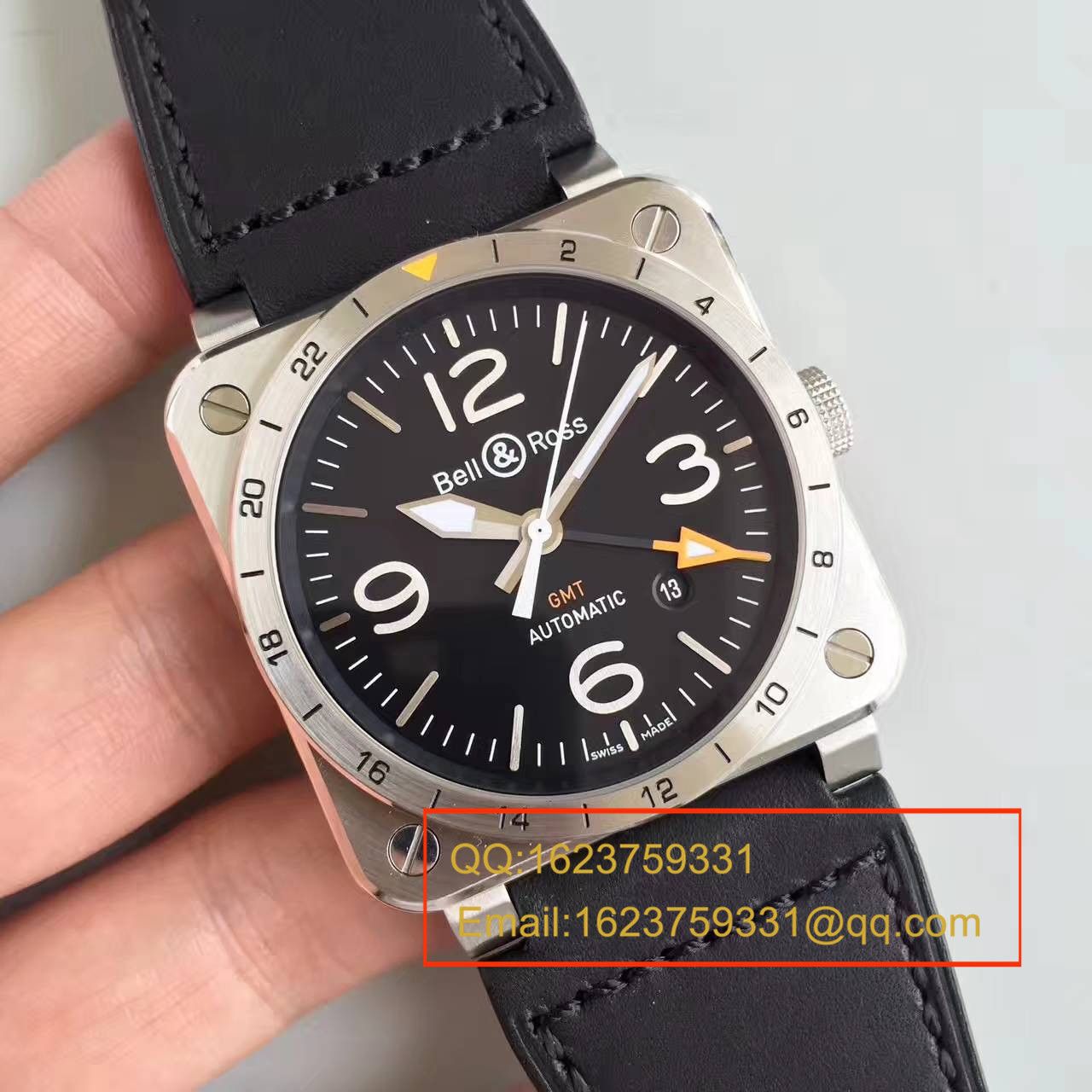 【BR厂一比一超A高仿手表】柏莱士AVIATION系列BR 03-93 GMT腕表 / BLBA014