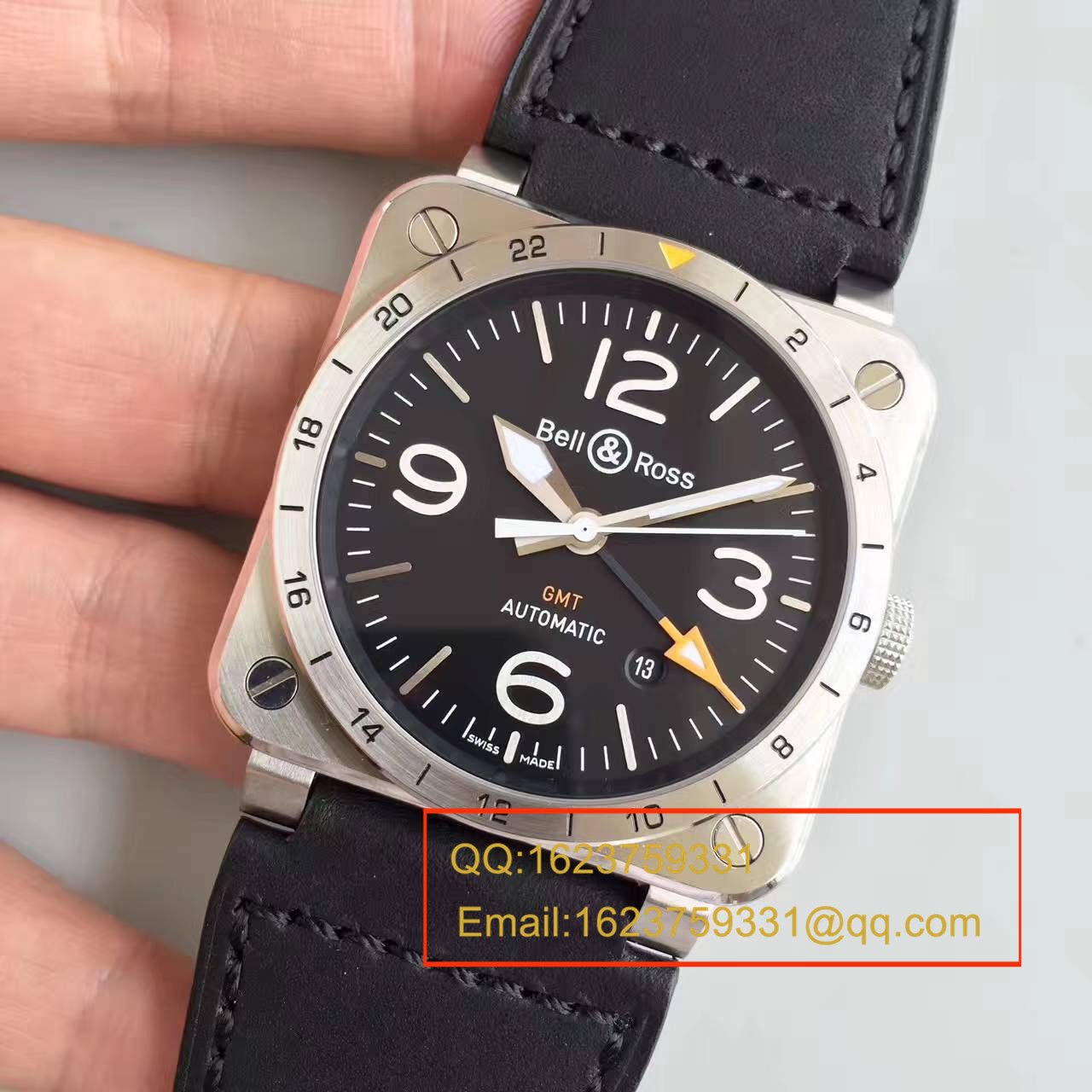 【BR厂一比一超A高仿手表】柏莱士AVIATION系列BR 03-93 GMT腕表 / BLBA014