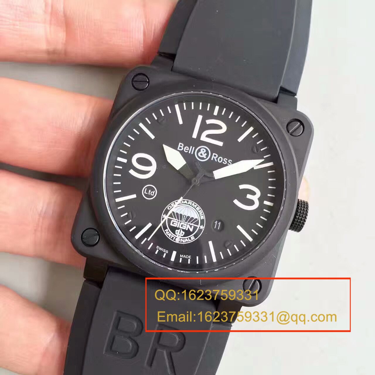 【BR一比一高仿手表】柏莱仕法国国家宪兵特勤队设计制造GIGN 专属特别版腕表 BR03-92 / BL012