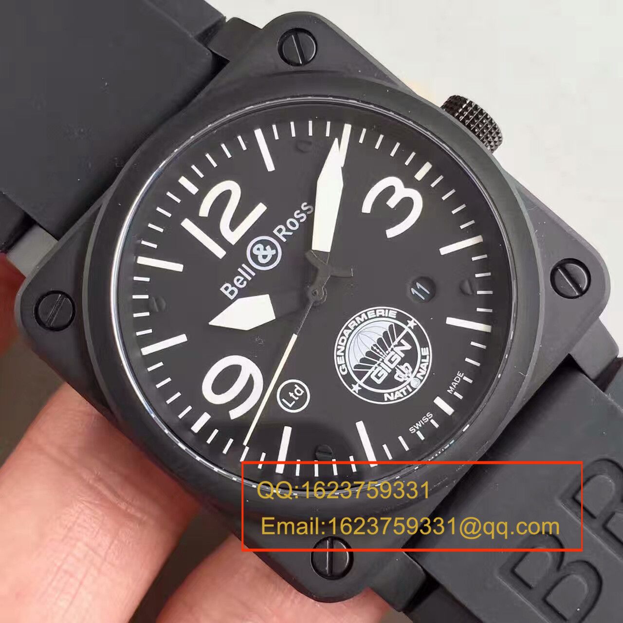 【BR一比一高仿手表】柏莱仕法国国家宪兵特勤队设计制造GIGN 专属特别版腕表 BR03-92 / BL012
