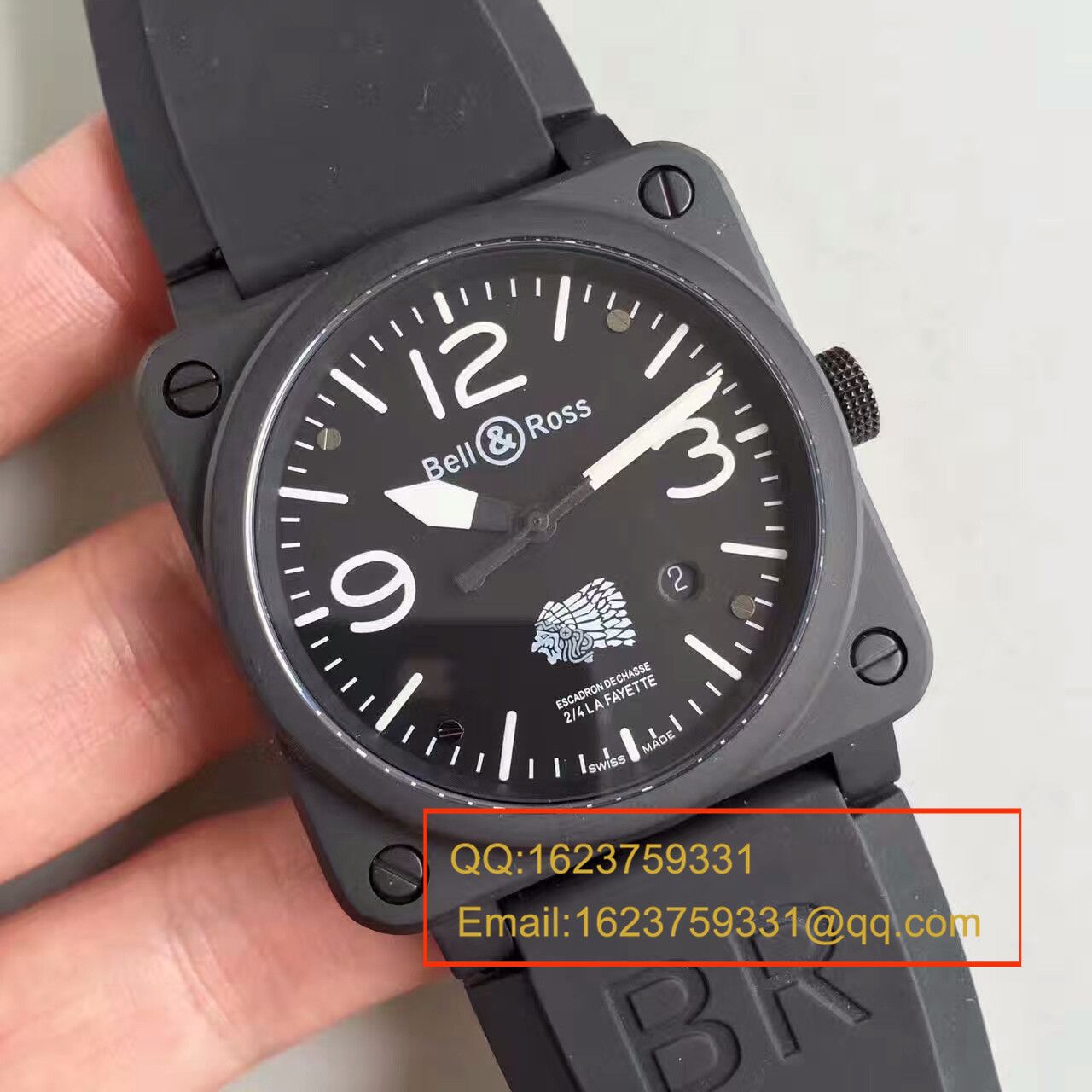 【BR厂一比一精高仿手表】BR柏莱仕法国国家宪兵特勤队设计制造GIGN专属特别版腕表 BR03-92 / BL011