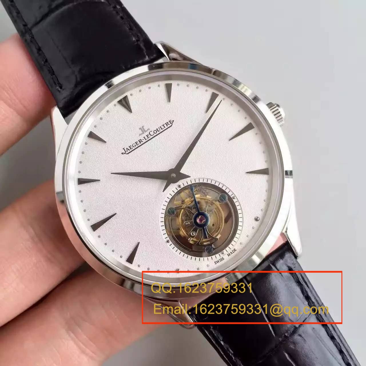 【LH一比一超A高精仿手表】积家Master超薄大师系列Q1323420全自动陀飞轮腕表 / JJ076