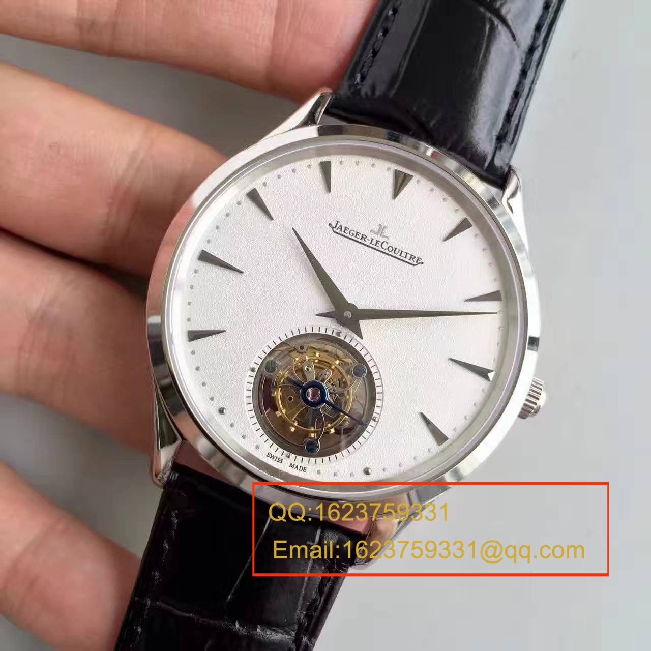 【LH一比一超A高精仿手表】积家Master超薄大师系列Q1323420全自动陀飞轮腕表 / JJ076