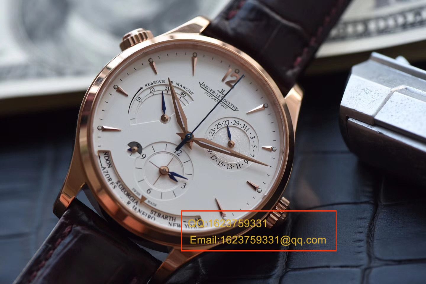 【TW一比一超A高仿手表】积家大师 MASTER CONTROL系列Q1422521双时区腕表 / JJBF029