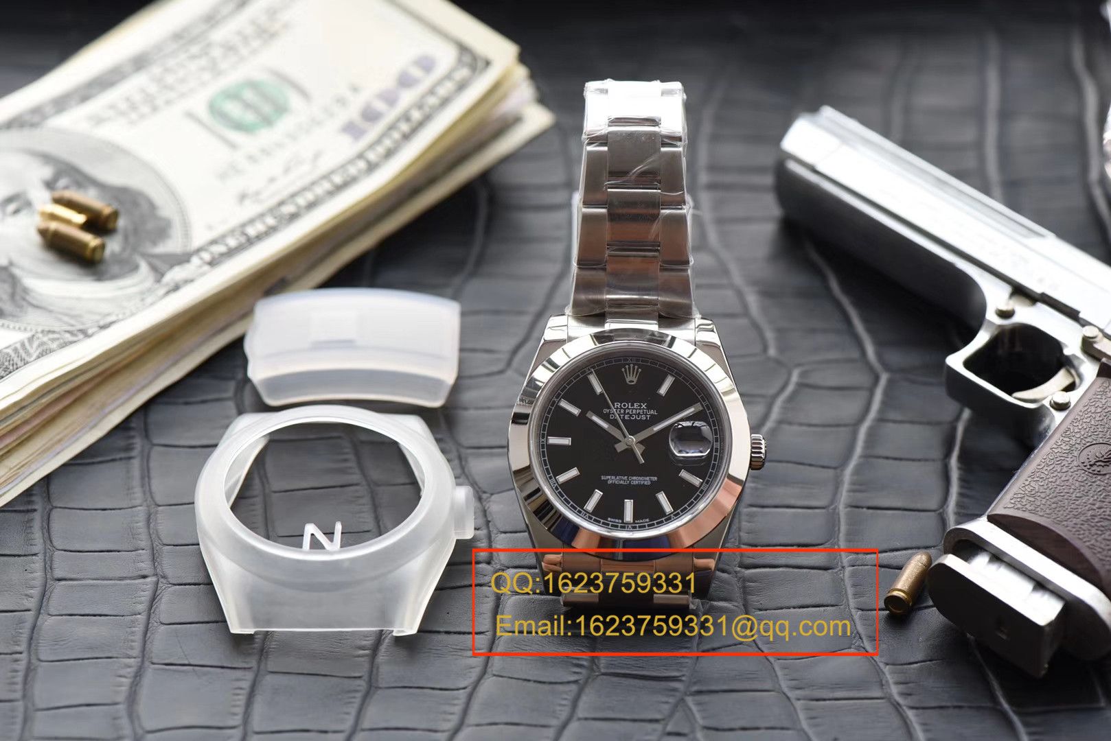 【N厂超A1:1高精仿手表】劳力士日志型系列116334-黑盘腕表 / RBE093