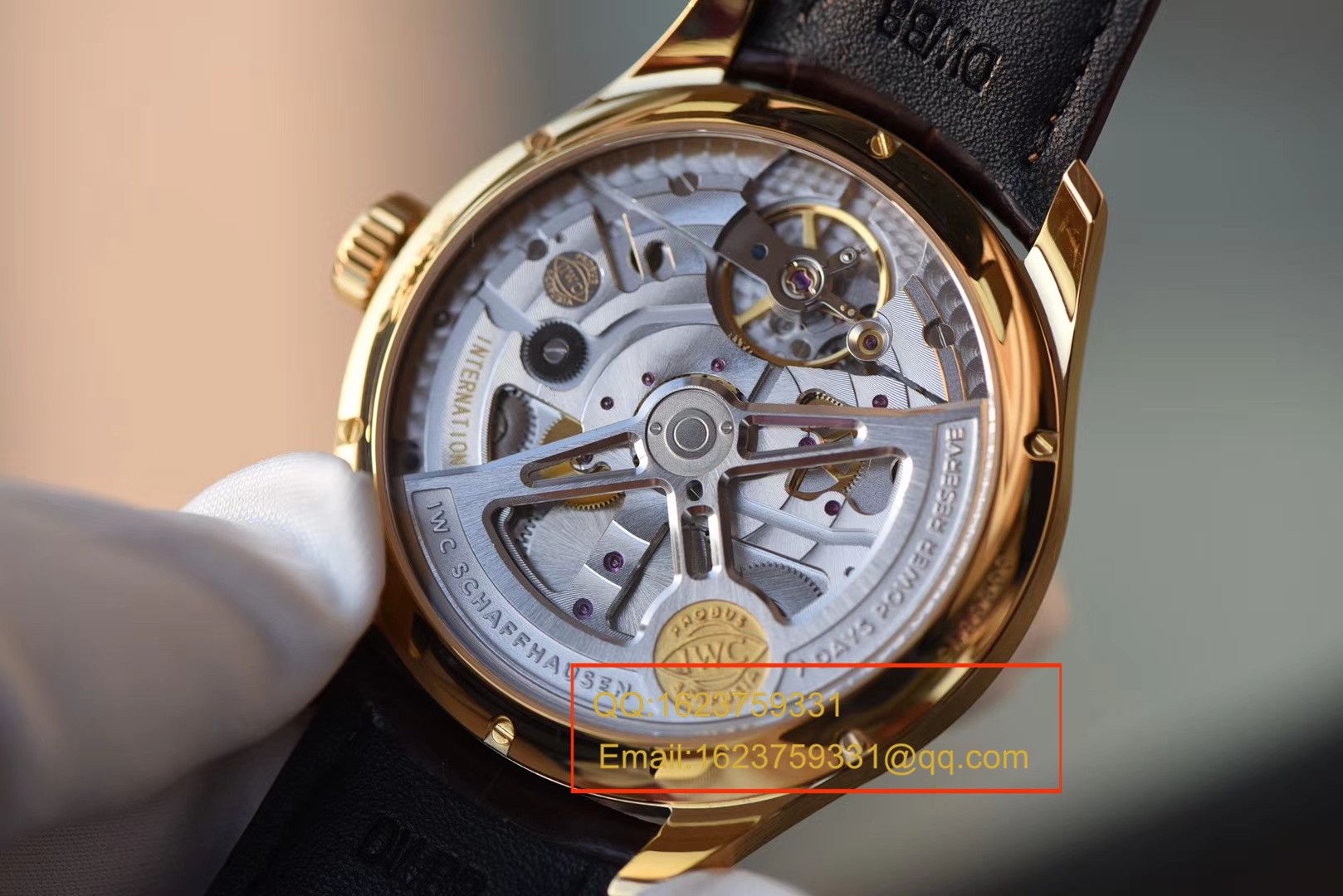 【YL一比一超A高精仿手表】万国葡萄牙年历腕表系列万国年历黄金壳白面款 / WG105